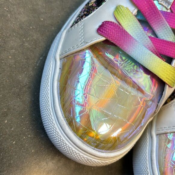 Steve Madden sneakers girls 4 glitter star - Picture 3 of 13